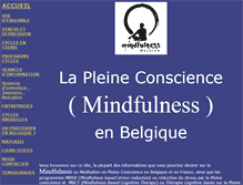 Tablet Screenshot of mindfulness-belgium.net